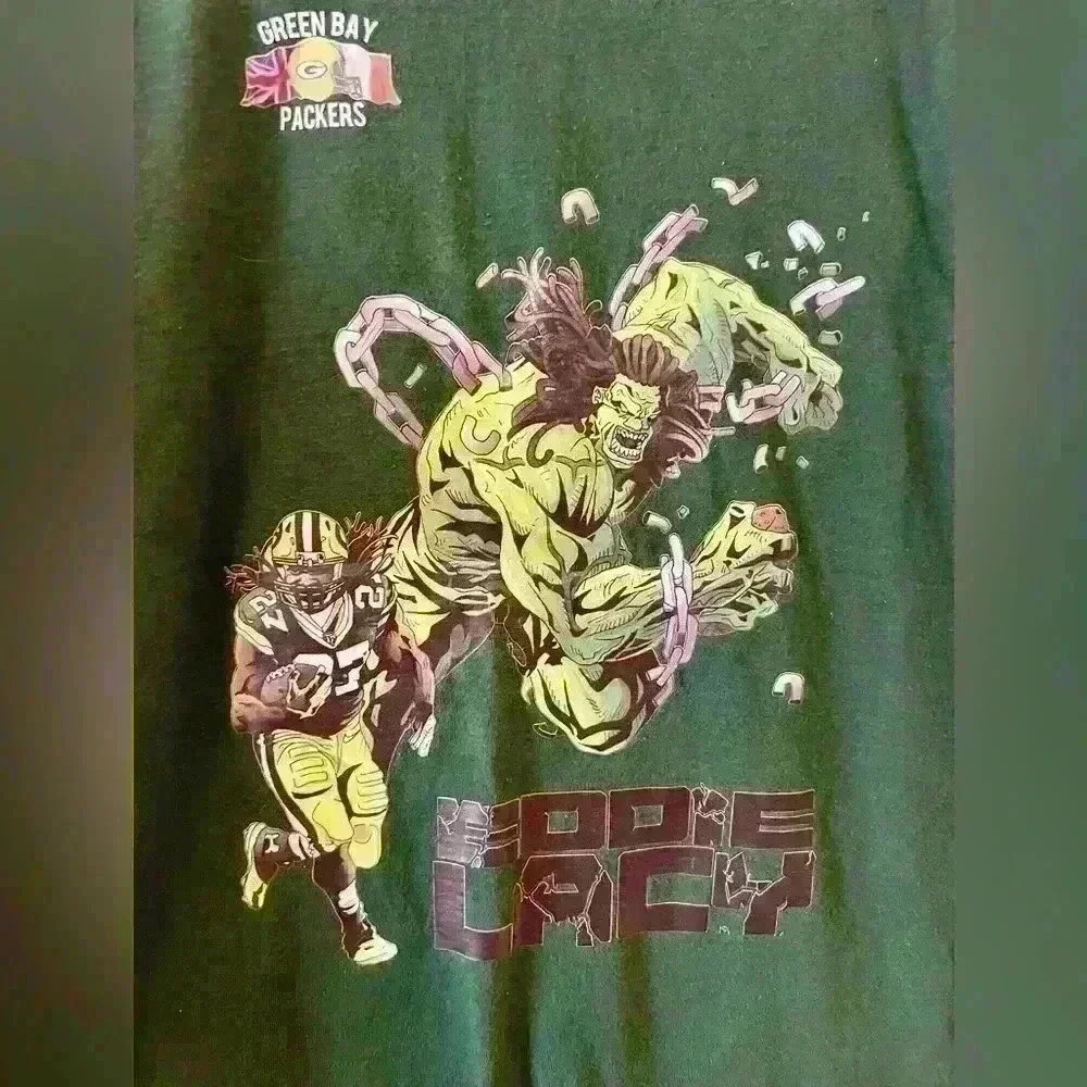 Rare Green Bay Packers Eddie Lacy T-Shirt - Picture 1 of 4